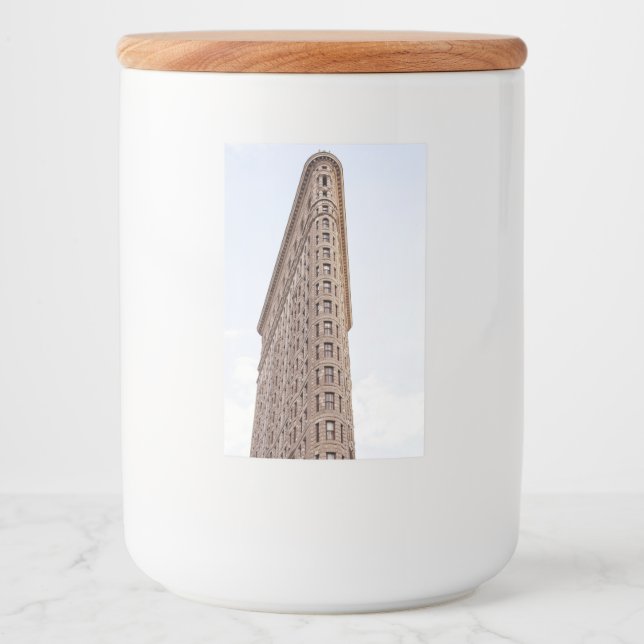 Étiquette Pour Bocaux bâtiment Flatiron  (Devant)
