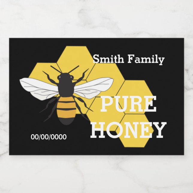 Étiquette Pour Bocaux Beekeeper Honey Bee Farm Conteneur Personnalisé Ét (Étiquettes simples)