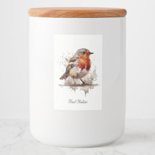 Étiquette Pour Bocaux Bélier rouge mignon en aquarelle, personnalisable