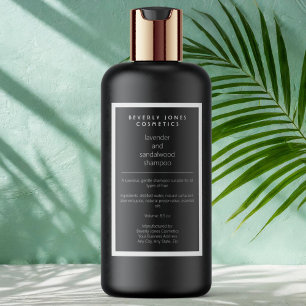 Étiquette Pour Bocaux Bouteille de cosmétique noir blanc imperméable éti