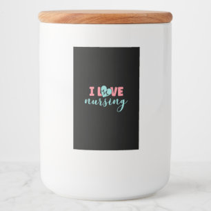 Étiquette Pour Bocaux Cadeau infirmière I Love Nursing