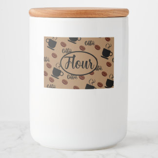 Étiquette Pour Bocaux Café Thématique Café Cuisine Canister Flour Étique