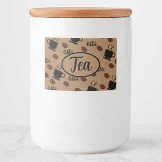 Étiquette Pour Bocaux Café Thématique Café Cuisine Canister pour Étiquet