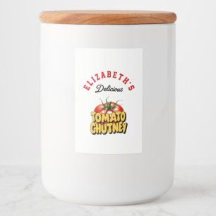 Étiquette Pour Bocaux Chutney de tomates
