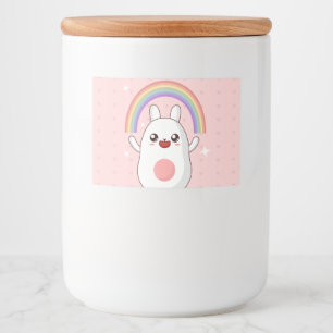 Étiquette Pour Bocaux Clipart arc-en-ciel de Kawaii