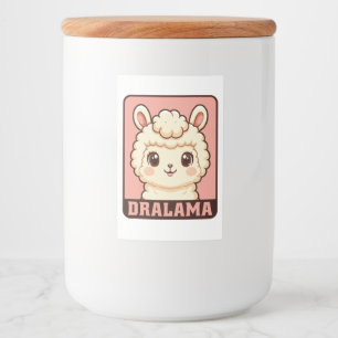 Étiquette Pour Bocaux Conception d'illustration de lama mignon