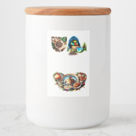 Étiquette Pour Bocaux Conception Quirky Coffee Lover Duck