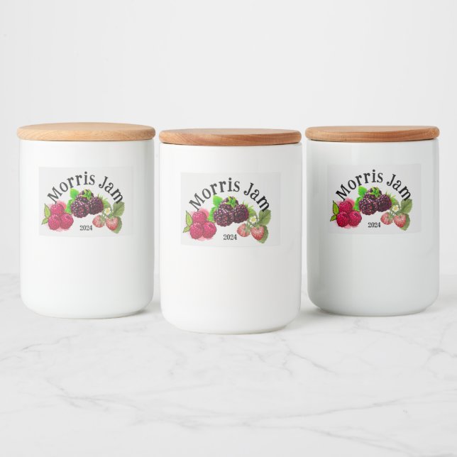 Étiquette Pour Bocaux Confiture de baies maison (Bouteilles)