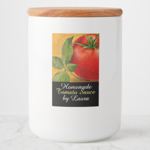 ÉTIQUETTE POUR BOCAUX CONSERVES DE CUISINE DE TOMATES, CANNINGS, SAUCE