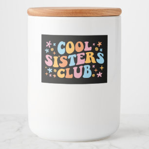 Étiquette Pour Bocaux Cool Sisters Club III
