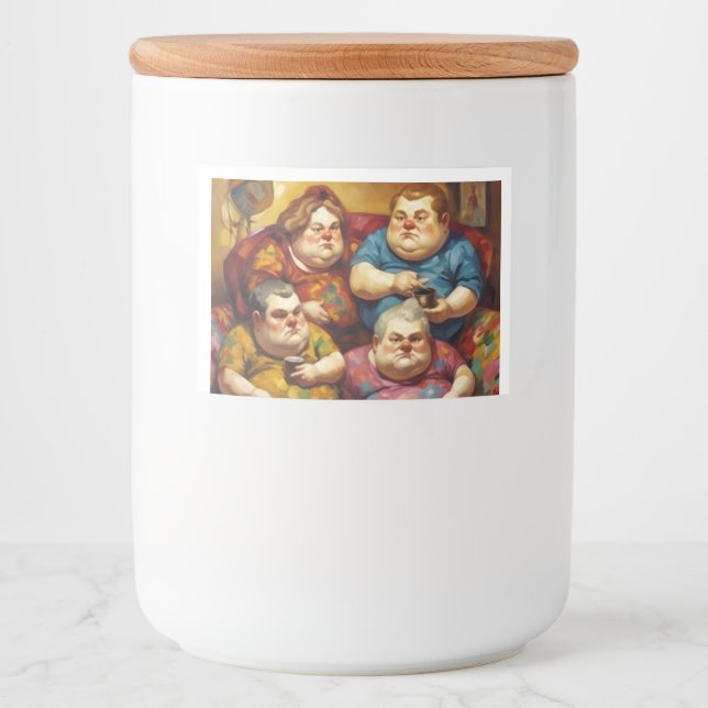 Étiquette Pour Bocaux Cozy Family Jar Label (Devant)