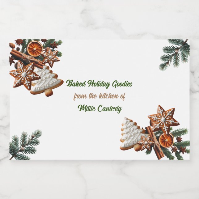 Étiquette Pour Bocaux Cuisson de vacances à la cuisine de (Étiquettes simples)