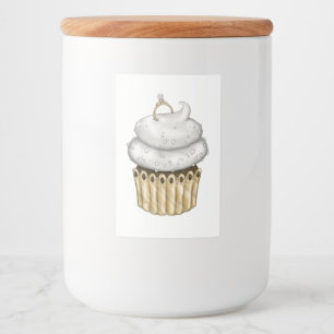Étiquette Pour Bocaux Cupcake Fiançailles doux