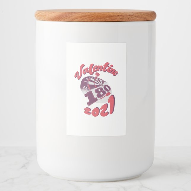 Étiquette Pour Bocaux Darts est ma Saint Valentin 2021 (Devant)