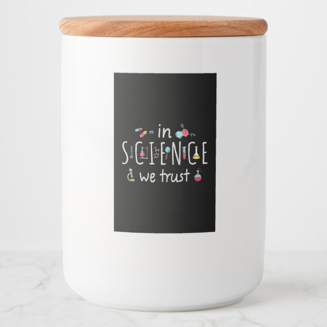 Étiquette Pour Bocaux En Science we (Devant)