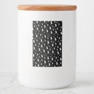 Étiquette Pour Bocaux Fantômes d'Halloween foncé