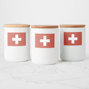 Étiquette Pour Bocaux Flag of Switzerland - Suisse - Suisse - Svizzera