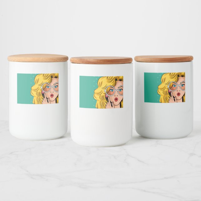Étiquette Pour Bocaux Girl #1 (Bouteilles)