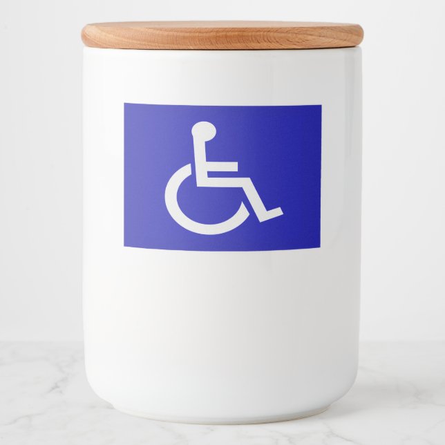 Étiquette Pour Bocaux Handicapés handicapés (Devant)