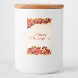 Étiquette Pour Bocaux Happy Thanksgiving