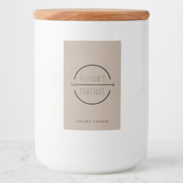 Étiquette Pour Bocaux Hip et Rustic Arrow Logo Bougie Kraft