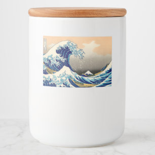 Étiquette Pour Bocaux Hiroshige La Grande Vague De Kanagawa