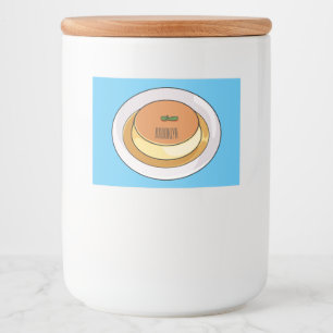 Étiquette Pour Bocaux Illustration de caramel de crème