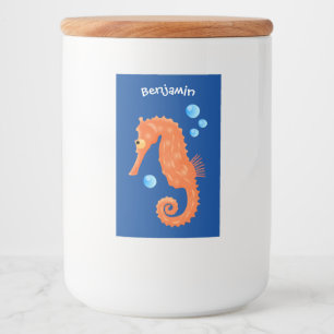 Étiquette Pour Bocaux Illustration de dessin animé de bulles de hippocam