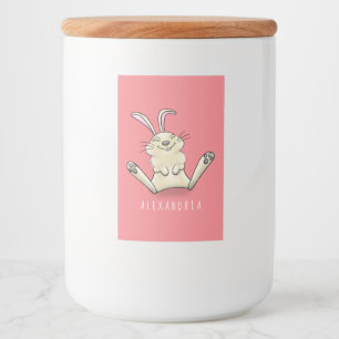 Étiquette Pour Bocaux Illustration de dessin de lapin lapin mou