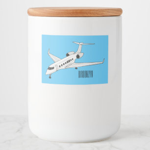 Étiquette Pour Bocaux Illustration de jet privé