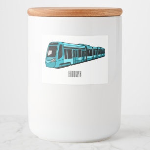 Étiquette Pour Bocaux Illustration de locomotive électrique