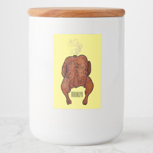 Étiquette Pour Bocaux Illustration de poulet rôti