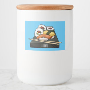 Étiquette Pour Bocaux Illustration de sushi