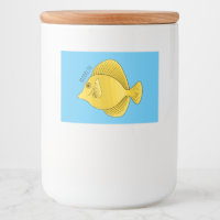 Illustration du poisson-tang jaune
