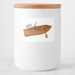 Étiquette Pour Bocaux Illustration d'un bateau à roues