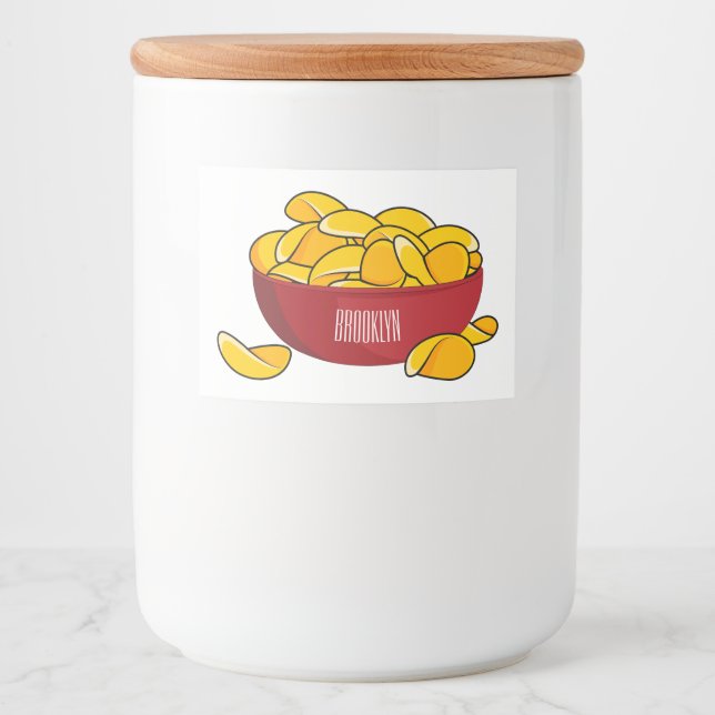 Étiquette Pour Bocaux Illustration d'une puce de pomme de terre (Devant)
