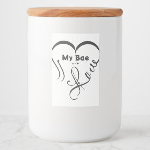 Étiquette Pour Bocaux J'adore mon chéri • Vous = ♥
