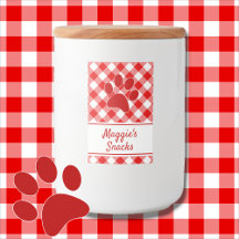 Joli motif à carreaux gingham rouge et blanc avec