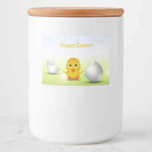 Étiquette Pour Bocaux Joli Petit Bébé de Pâques Chick