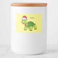 Jolie tortue en chapeau de Père Noël