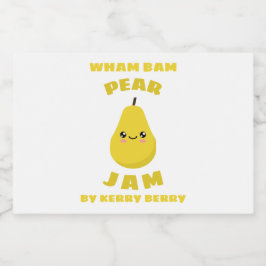 Étiquette Pour Bocaux Kawaii Pear Jam