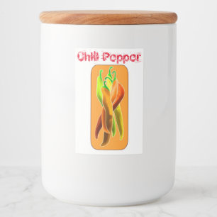 Étiquette Pour Bocaux Label chili pepper