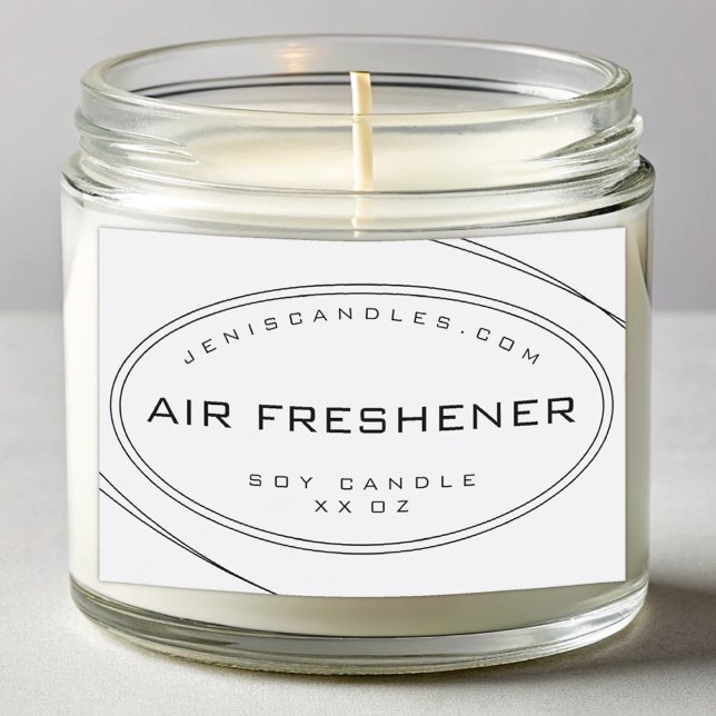 Étiquette Pour Bocaux Lignes noires blanches minimalistes Style simple B (Créateur téléchargé)