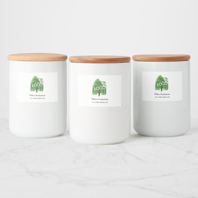 Étiquette Pour Bocaux Logo de l'entreprise de promotion commerciale (Bouteilles)