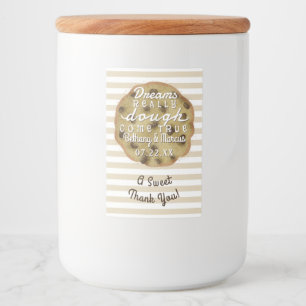 Étiquette Pour Bocaux Mariage de mélange de biscuits à puces de chocolat