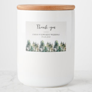 Étiquette Pour Bocaux Mariage forestier rustique