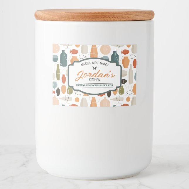 Étiquette Pour Bocaux Master Meal Maker  (Devant)