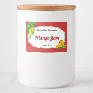 Étiquette Pour Bocaux Mise en boîte de confiture de mangue