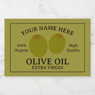 Étiquette Pour Bocaux Modèle d'étiquette d'huile d'olive extra vierge