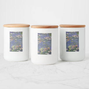 Étiquette Pour Bocaux Monet Water Lilies Chef-d'oeuvre Peinture